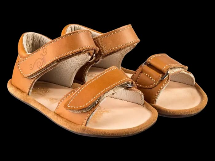Sandały Barefoot Dla Dzieci Magical Shoes KIKI CARMEL Skórzane