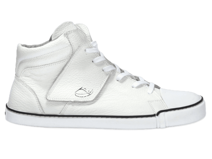 Treeps High All White – Skórzane Trampki Barefoot Unisex Zero Drop