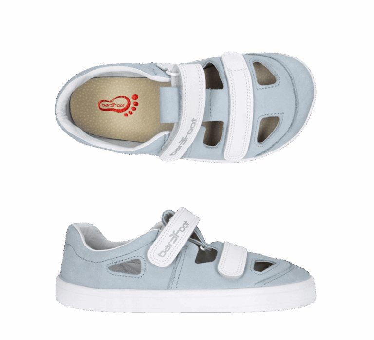 Model Cross Sandal 4BC25/3 marki Bar3foot – widok z góry, naturalny kształt stopy