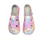 Kapcie Barefoot Raweks z Jednorożcem dla Dziewczynki